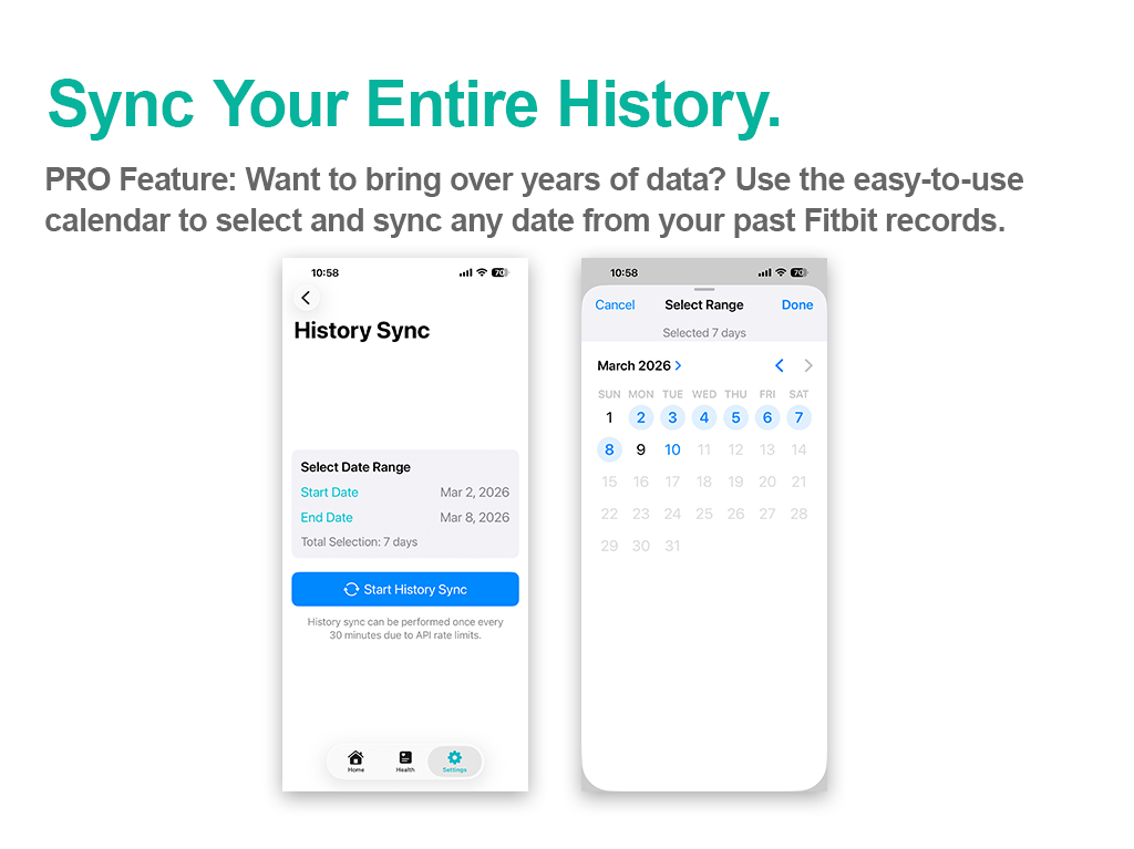 History Sync Feature